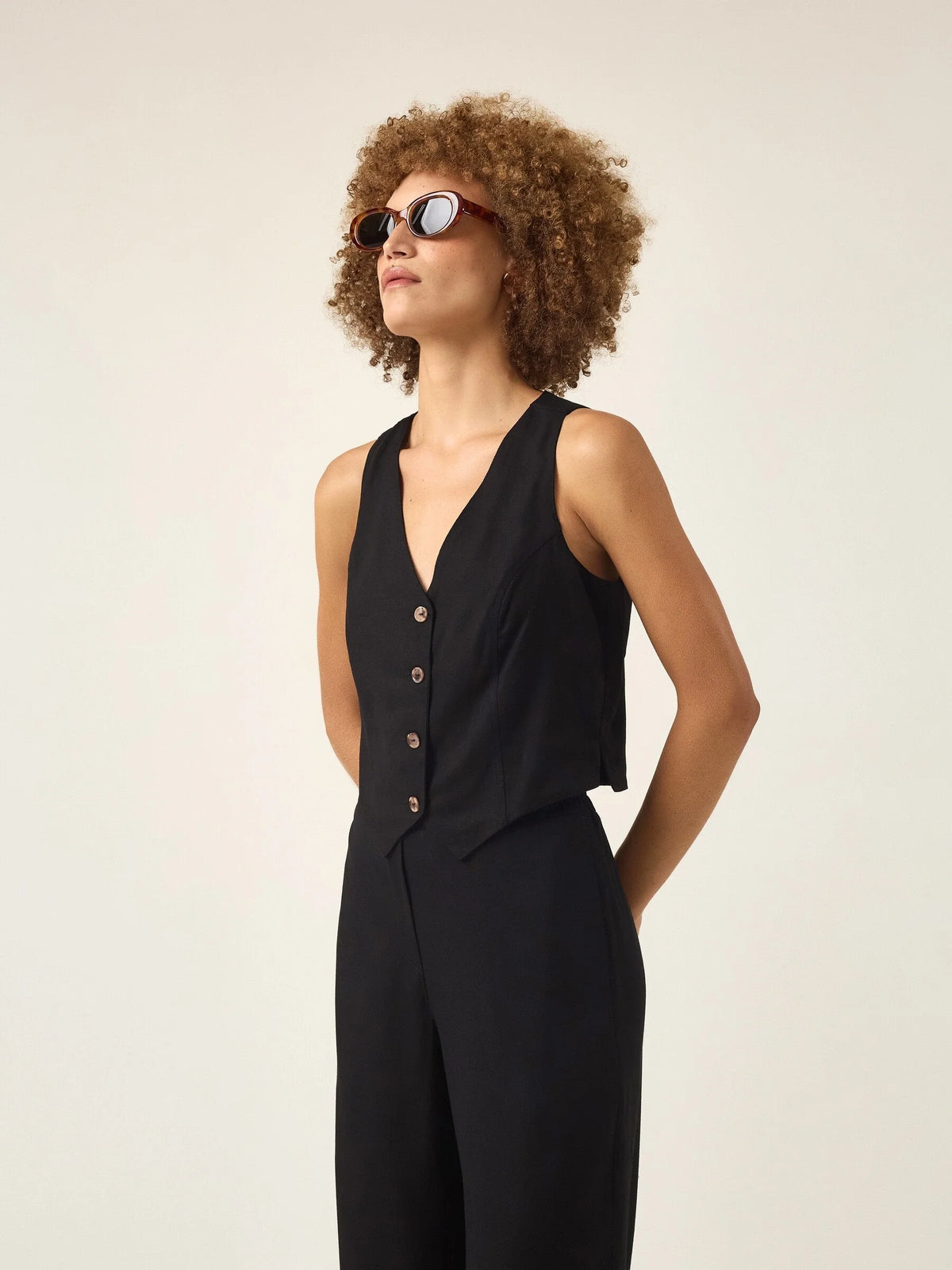 Colete Calêndula Preto