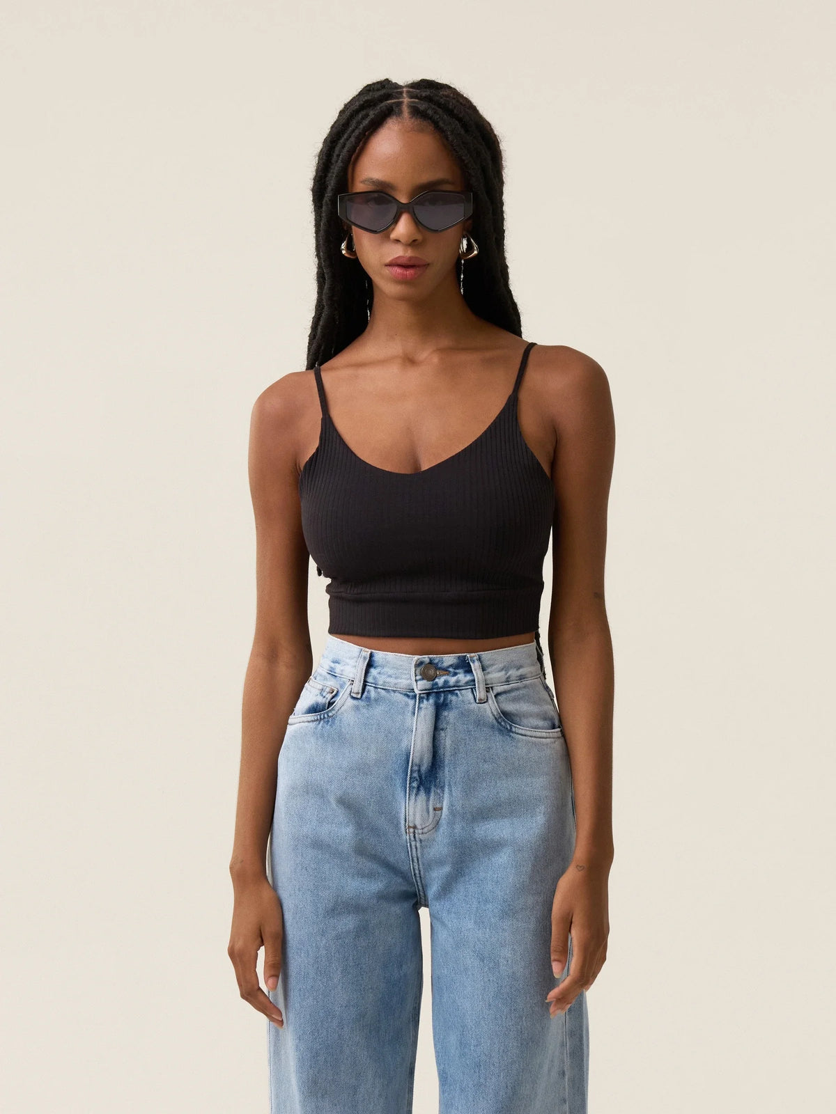 Cropped Bromélia Preto