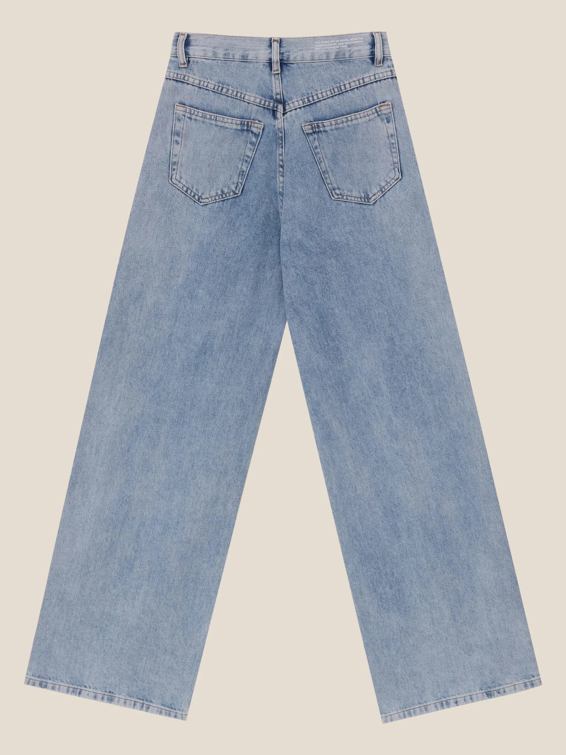 Calça Jeans Wide Leg Buriti Azul Claro