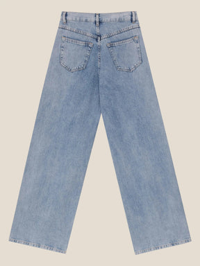 Calça Jeans Wide Leg Buriti Azul Claro