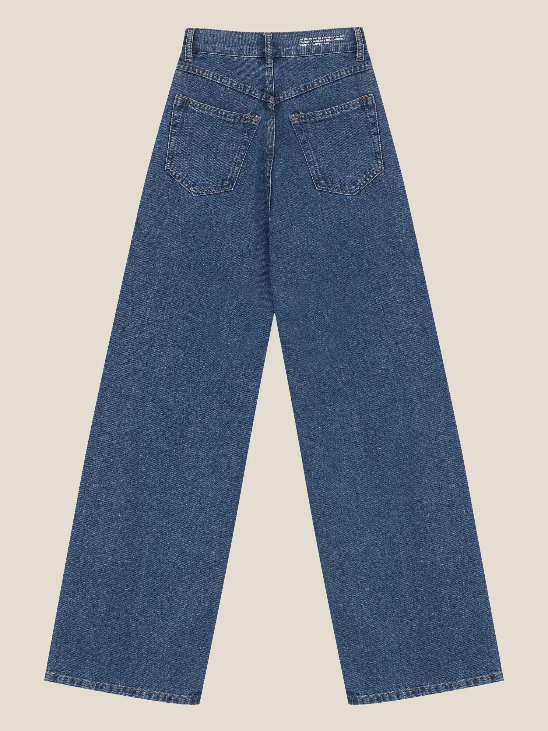 Calça Jeans Wide Leg Buriti Azul Médio