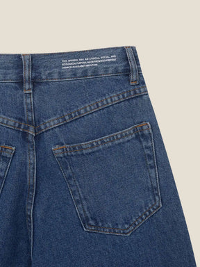 Calça Jeans Wide Leg Buriti Azul Médio