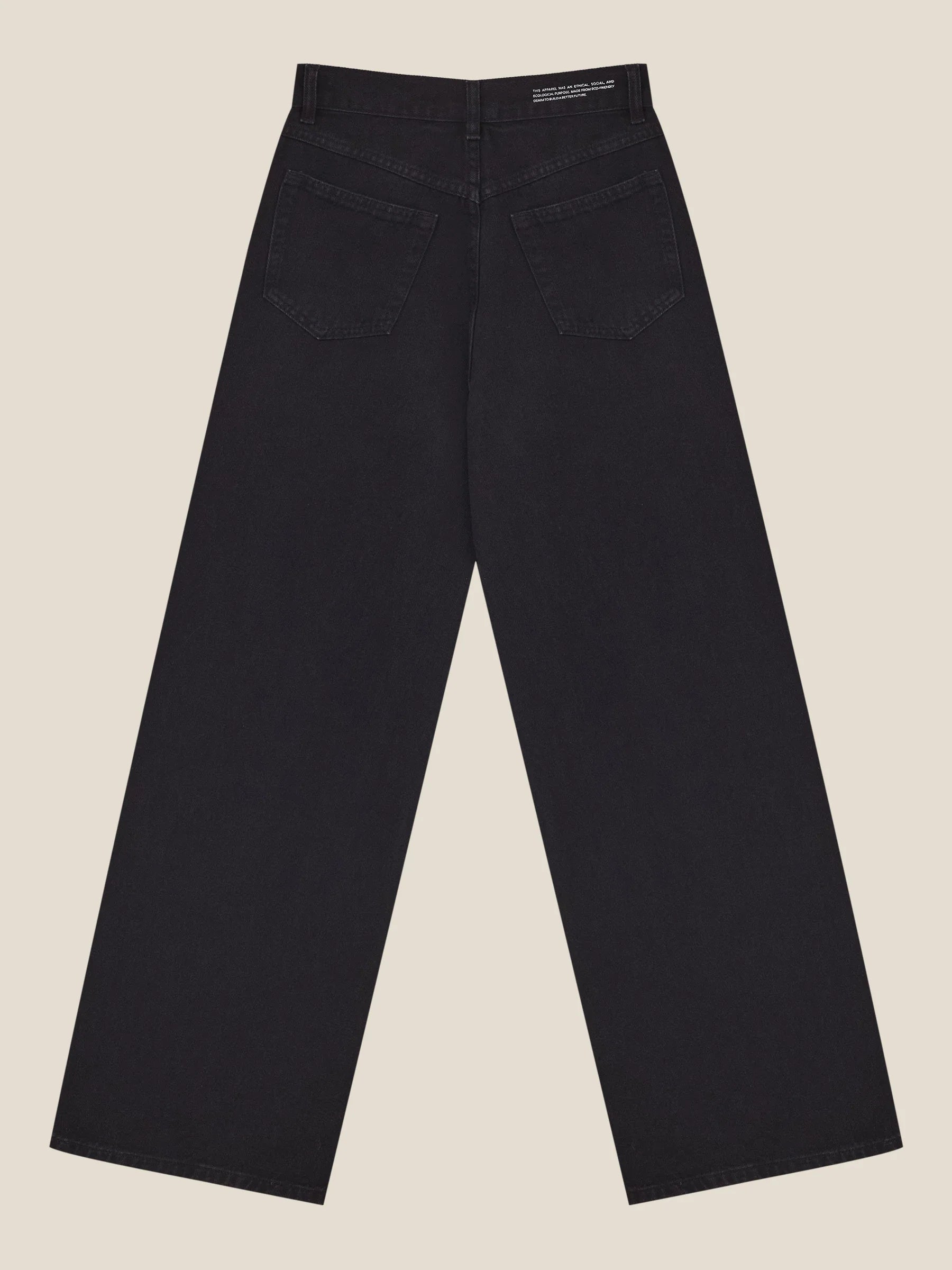 Calça Jeans Wide Leg Buriti Preta