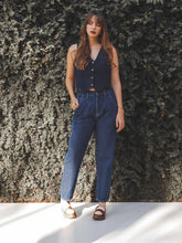 Calça Jeans Slouchy Cacau Azul Escuro