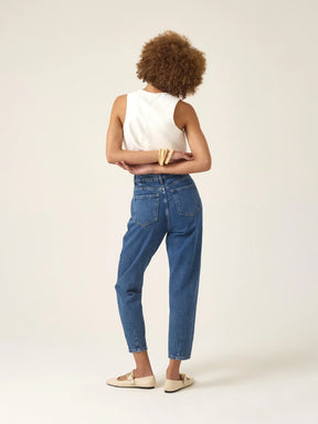 Calça Jeans Slouchy Cacau Azul Médio
