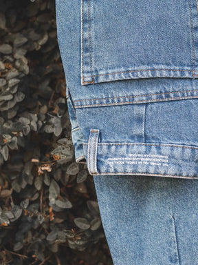 Calça Jeans Slouchy Cacau Azul Médio