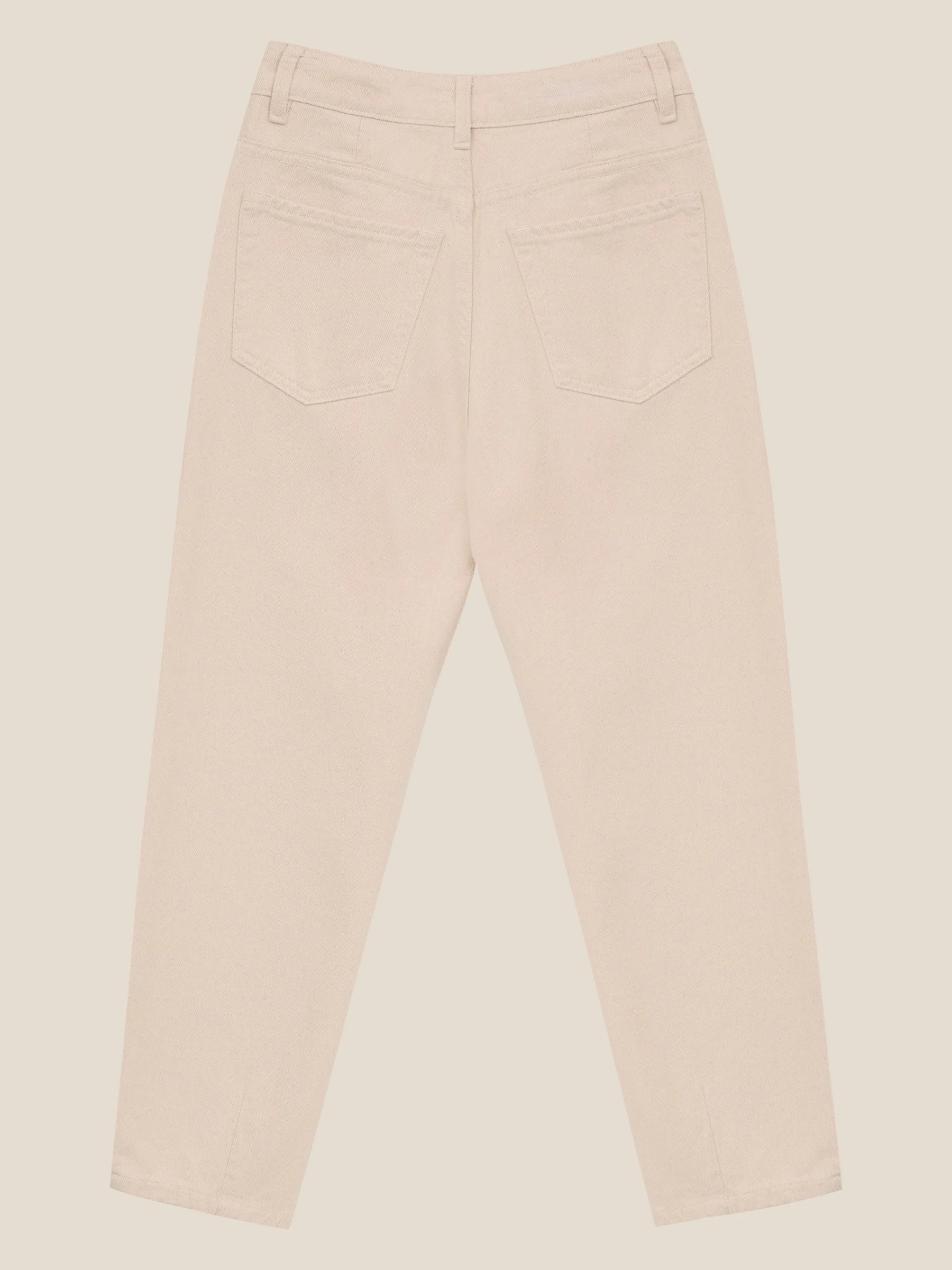 Calça Jeans Slouchy Cacau Bege