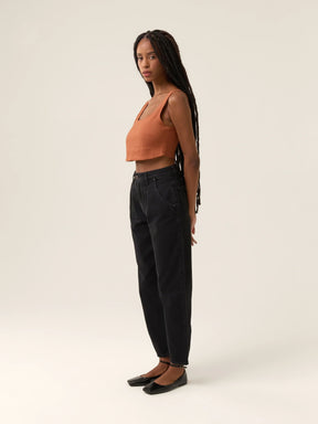 Calça Jeans Slouchy Cacau Preta