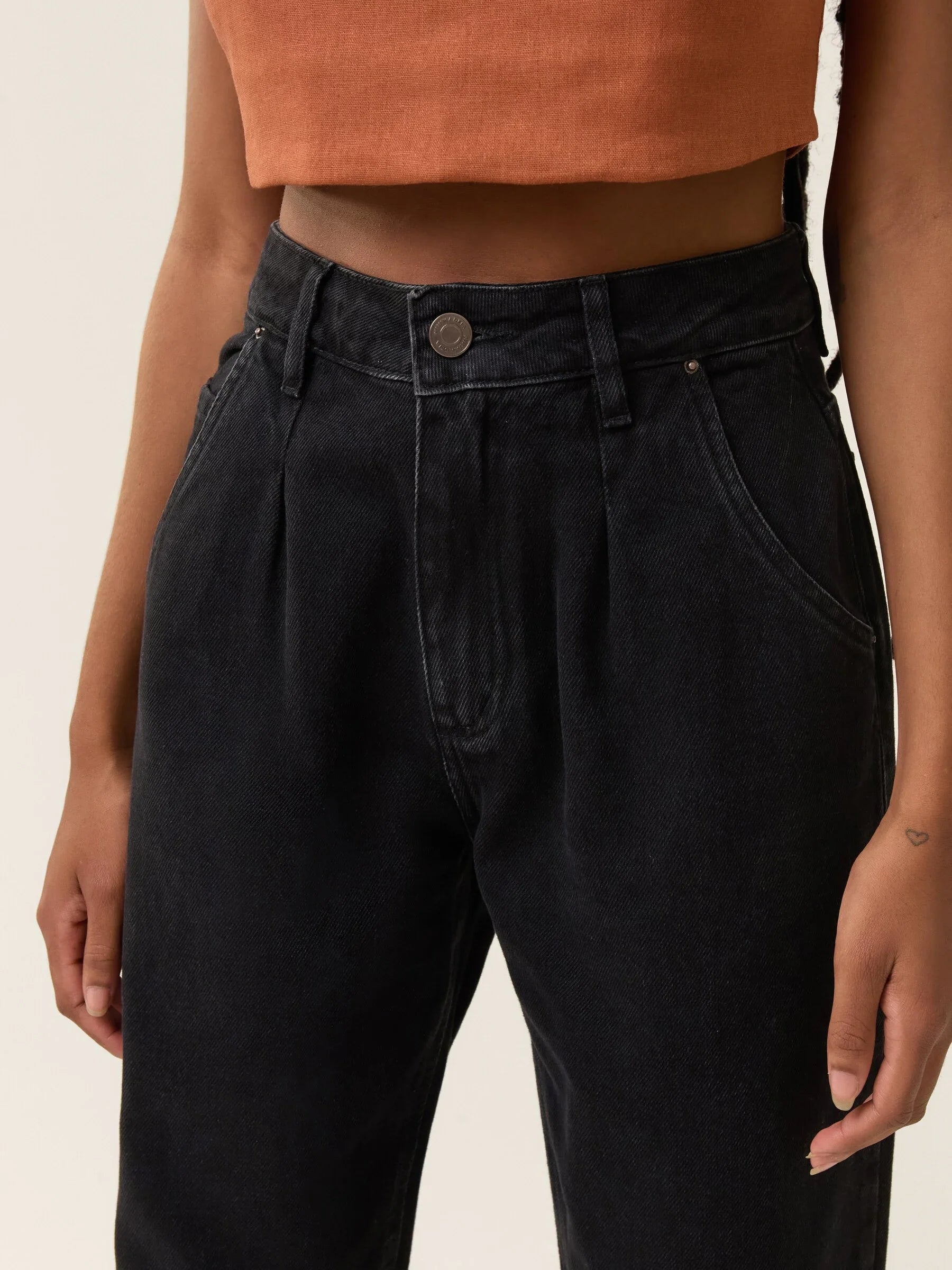 Calça Jeans Slouchy Cacau Preta