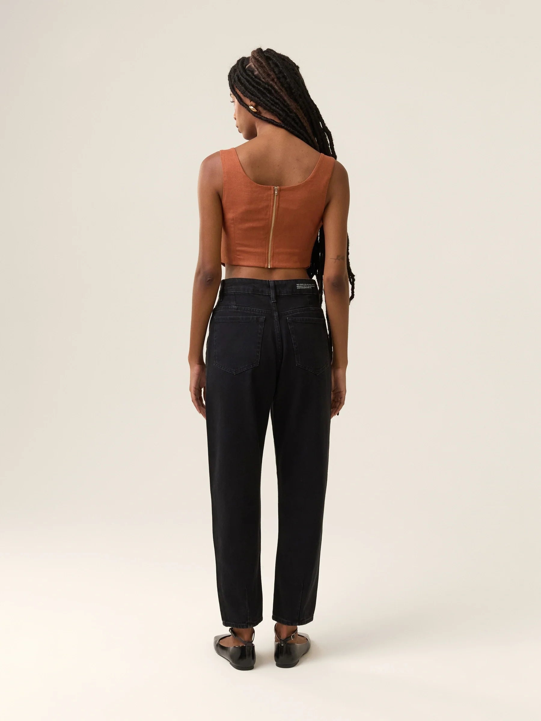 Calça Jeans Slouchy Cacau Preta