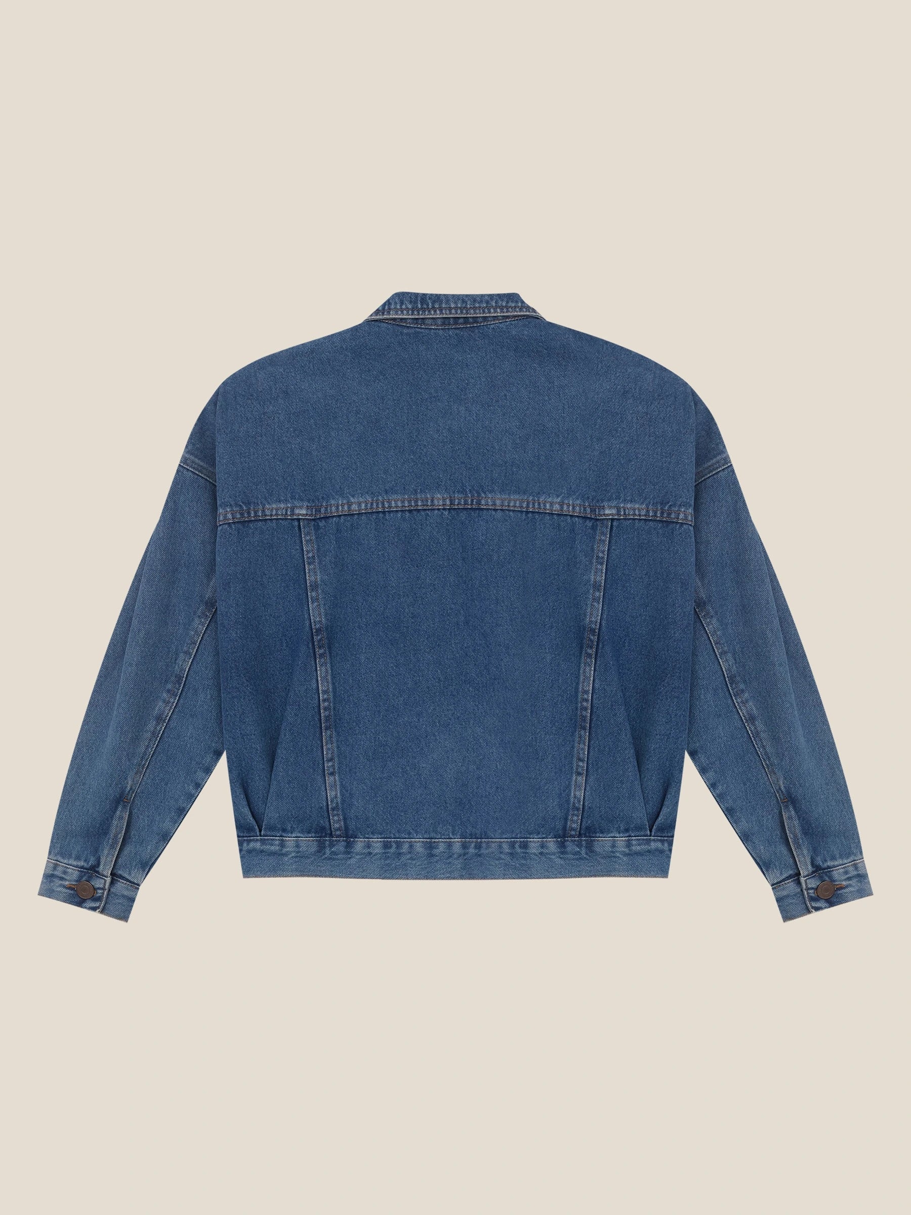 Jaqueta Jeans Oversized Andiroba Azul Médio