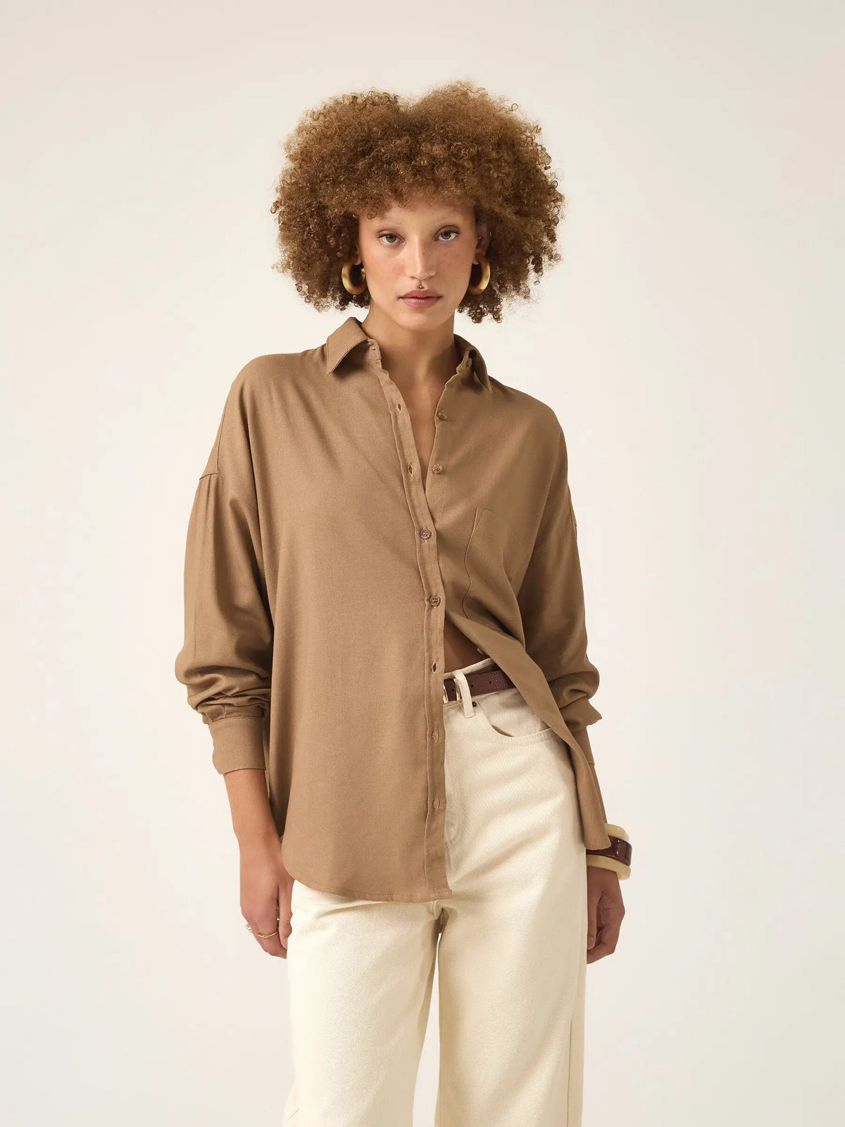 Camisa Cupuaçu Marrom Claro