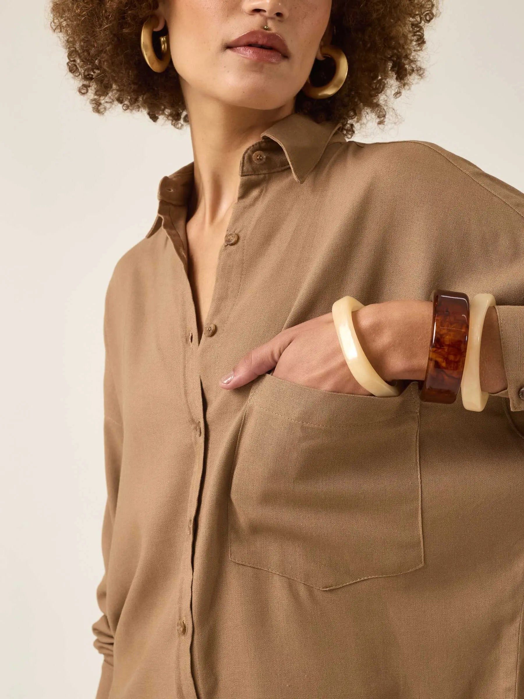 Camisa Cupuaçu Marrom Claro