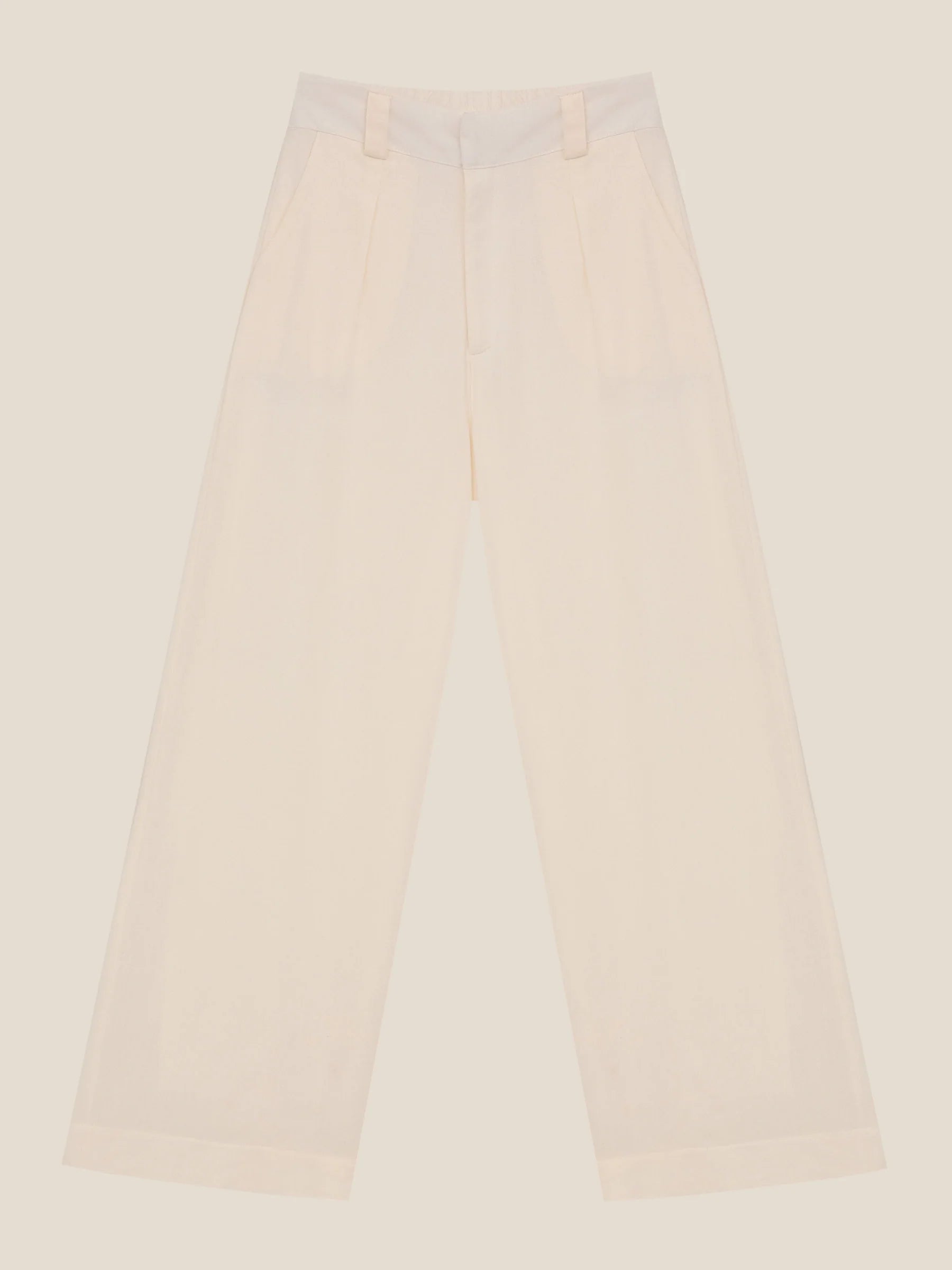 Calça Pantalona Graviola Off White + Forro
