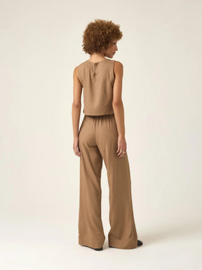 Calça Pantalona Graviola Marrom Claro