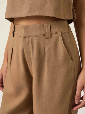 Calça Pantalona Graviola Marrom Claro