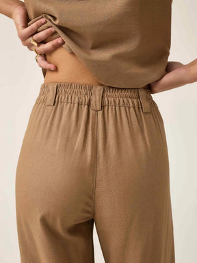 Calça Pantalona Graviola Marrom Claro