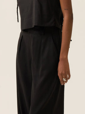 Calça Pantalona Graviola Preta