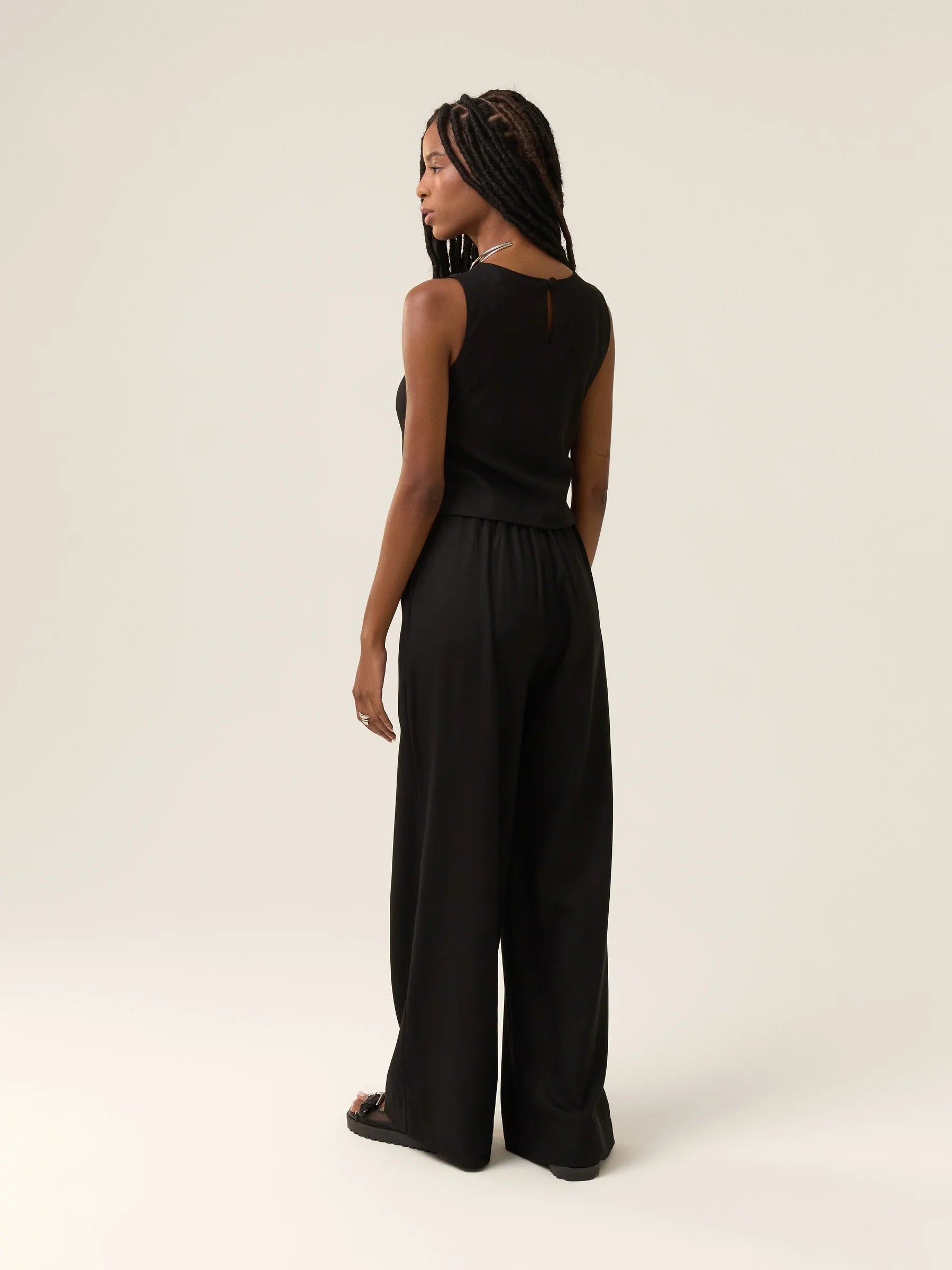 Calça Pantalona Graviola Preta