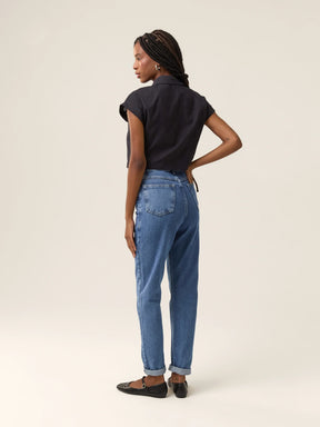 Calça Jeans Mom Jequitibá Azul Médio