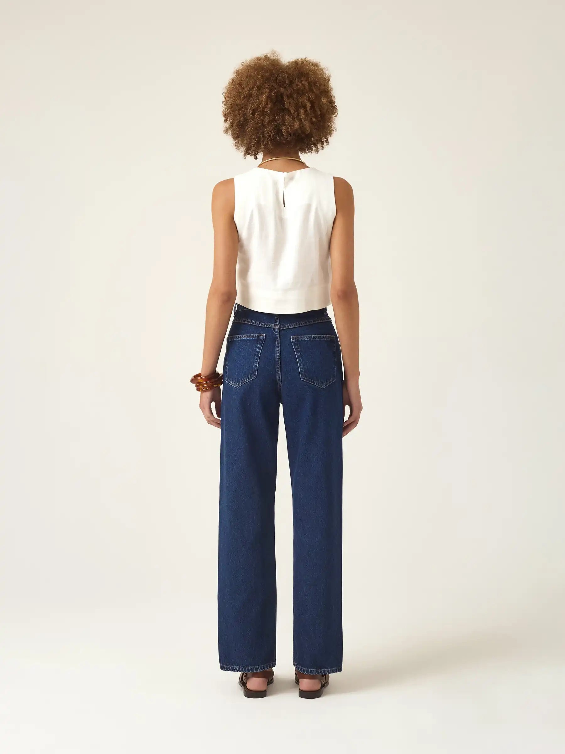 Calça Jeans Reta Araçá Azul Escuro