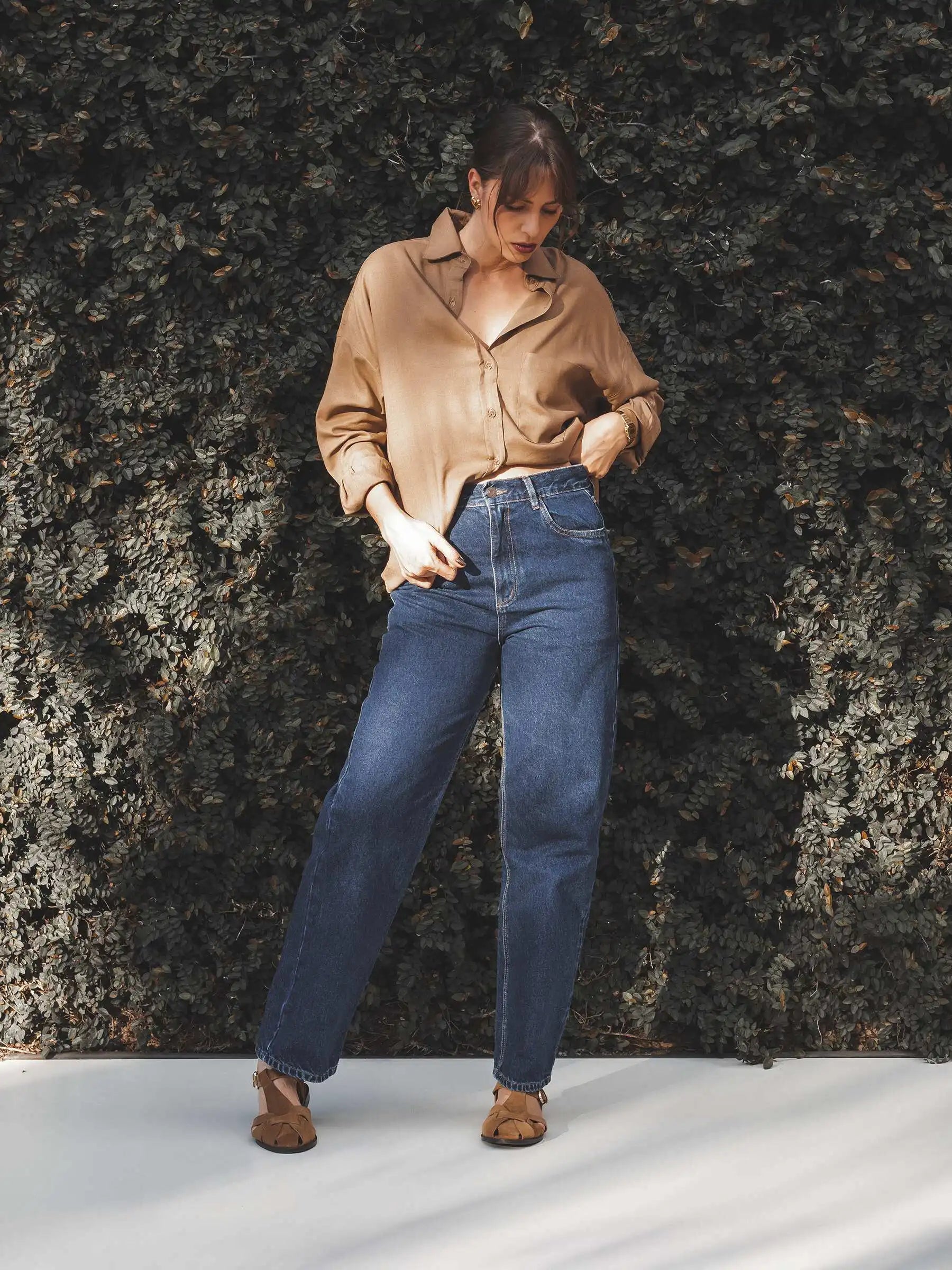 Calça Jeans Reta Araçá Azul Escuro