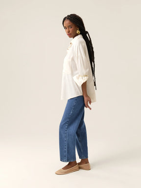 Calça Jeans Reta Araçá Azul Médio