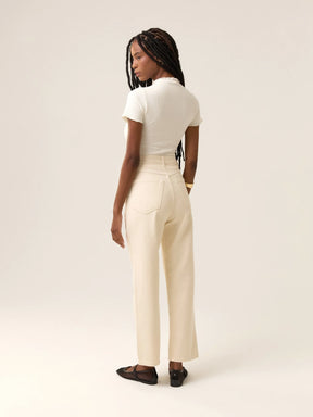 Calça Jeans Reta Araçá Bege