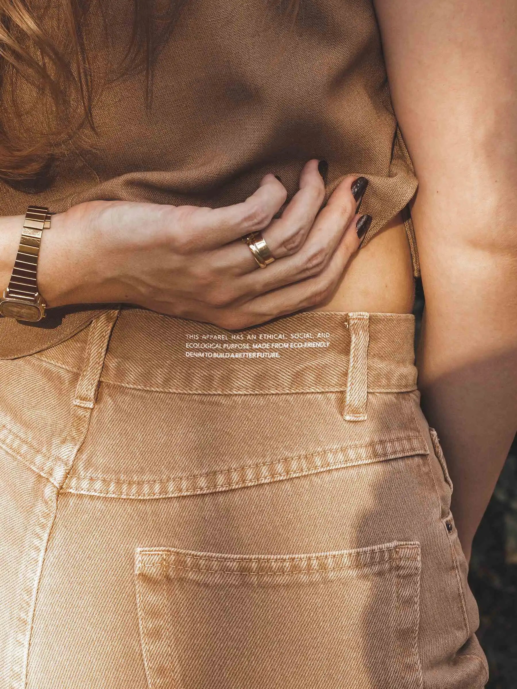 Calça Jeans Reta Araçá Marrom Claro