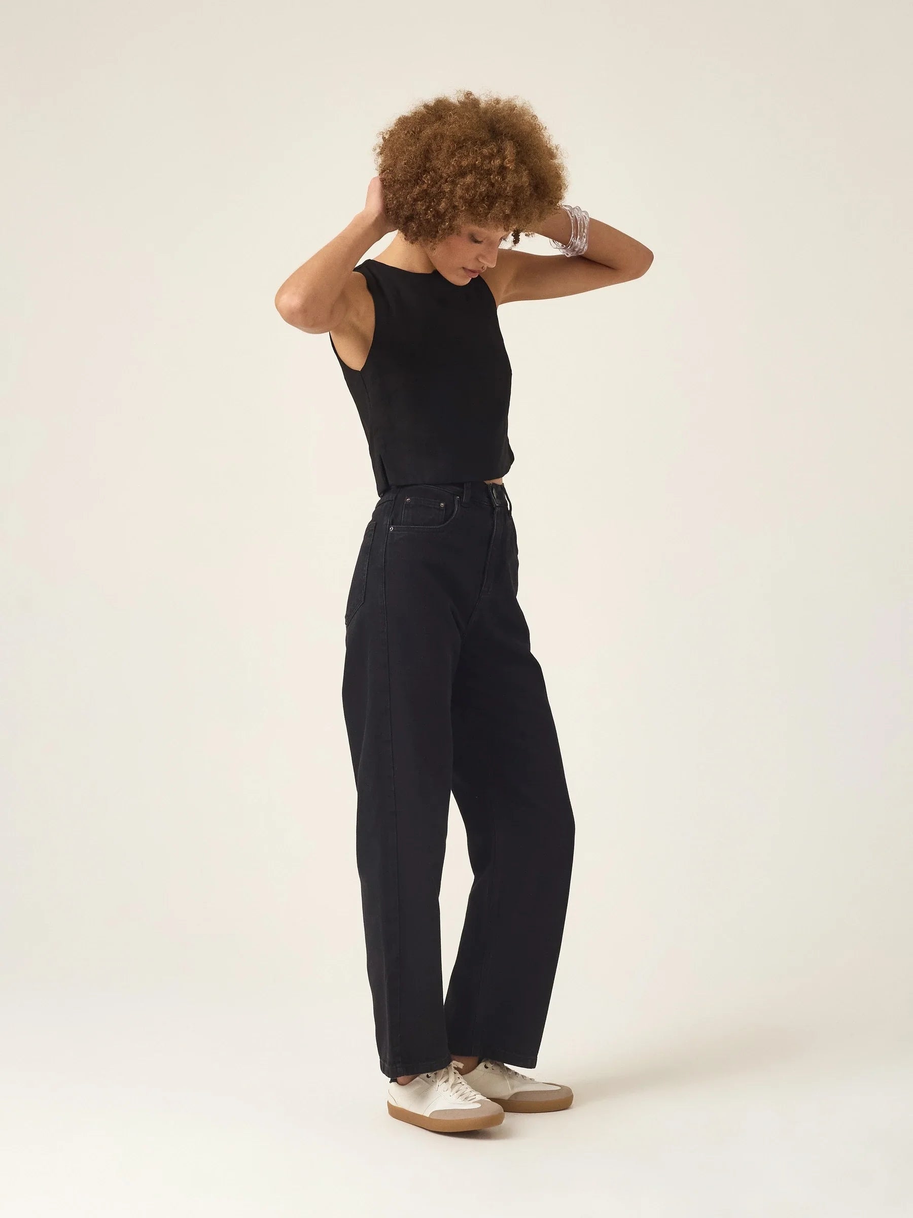 Calça Jeans Reta Araçá Preta