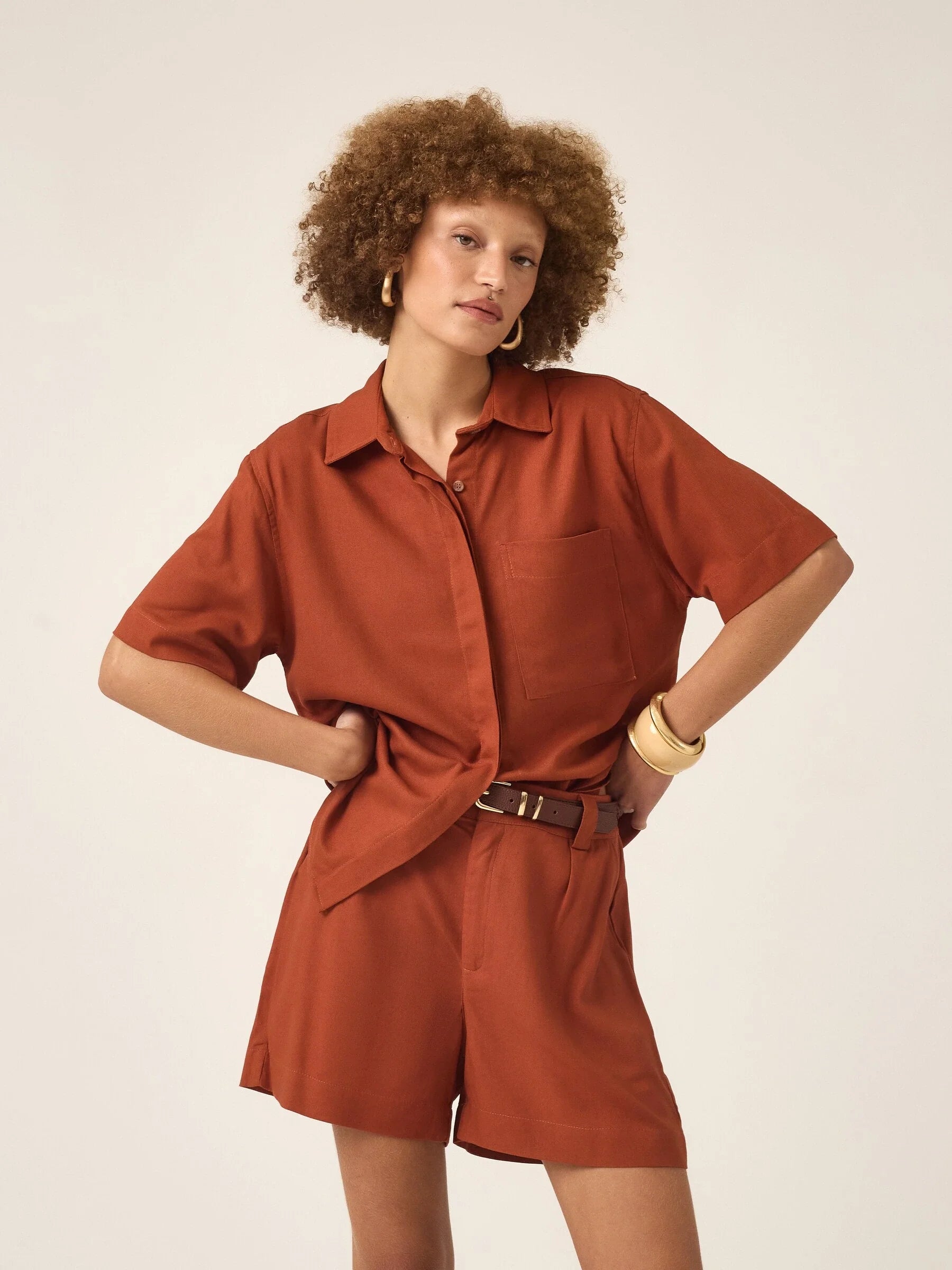 Camisa Jambo Terracota