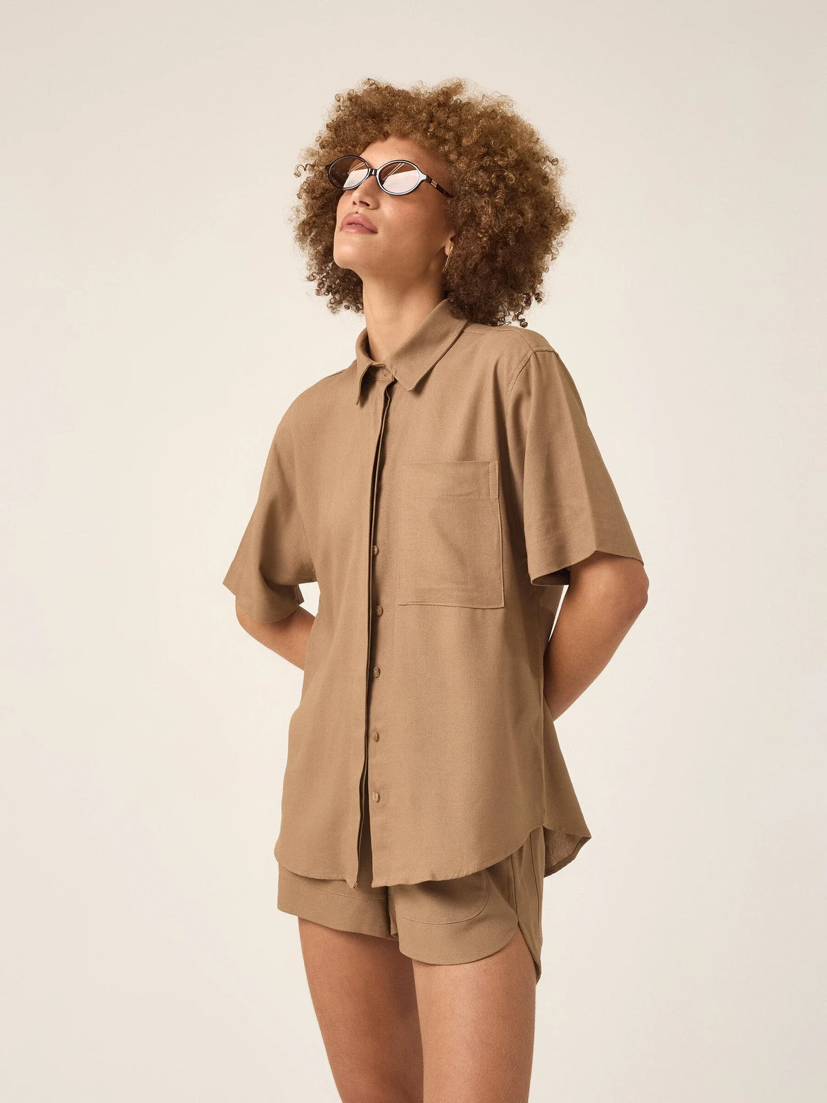 Camisa Jambo Marrom Claro