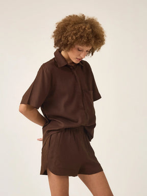 Camisa Jambo Marrom Escuro