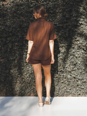 Camisa Jambo Marrom Escuro