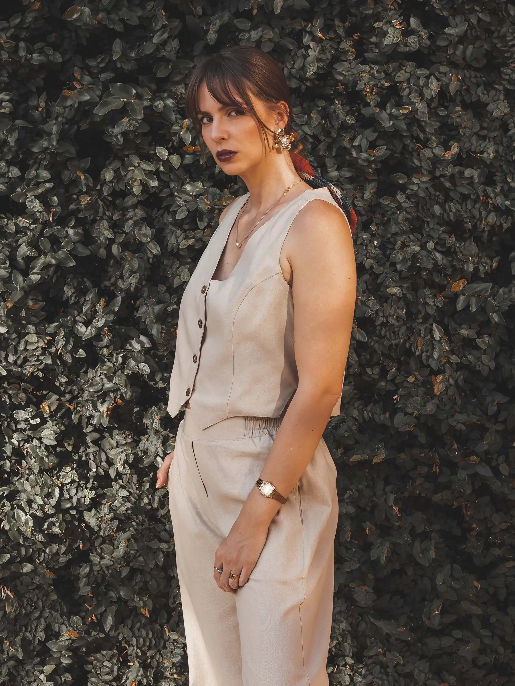 Colete Calêndula Bege Claro