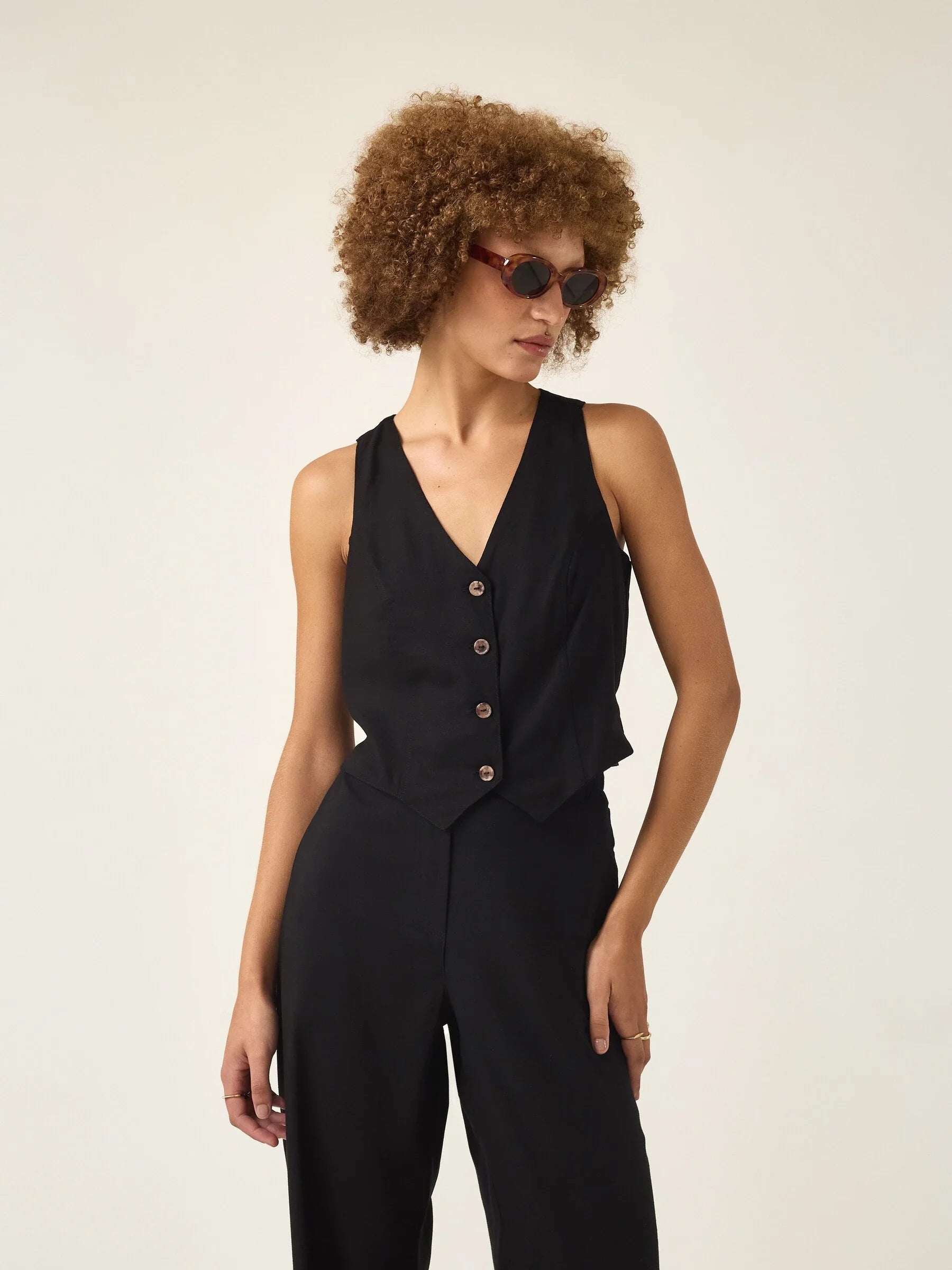 Colete Calêndula Preto