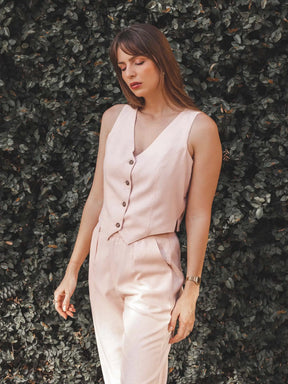 Colete Calêndula Rosa Claro