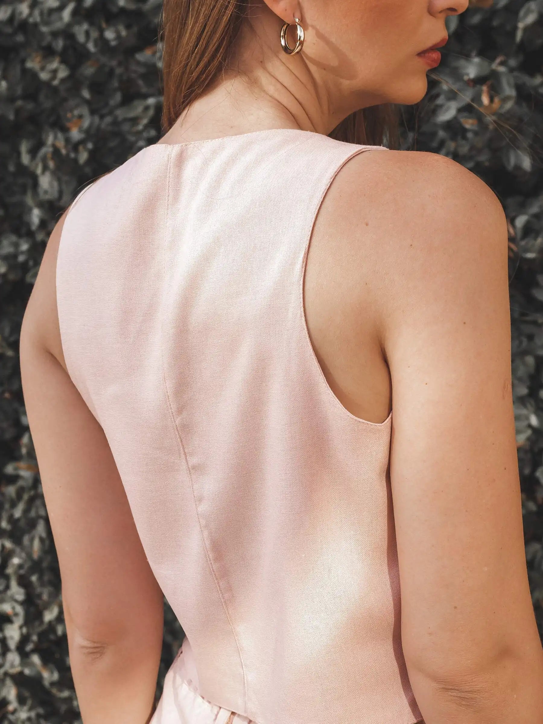 Colete Calêndula Rosa Claro