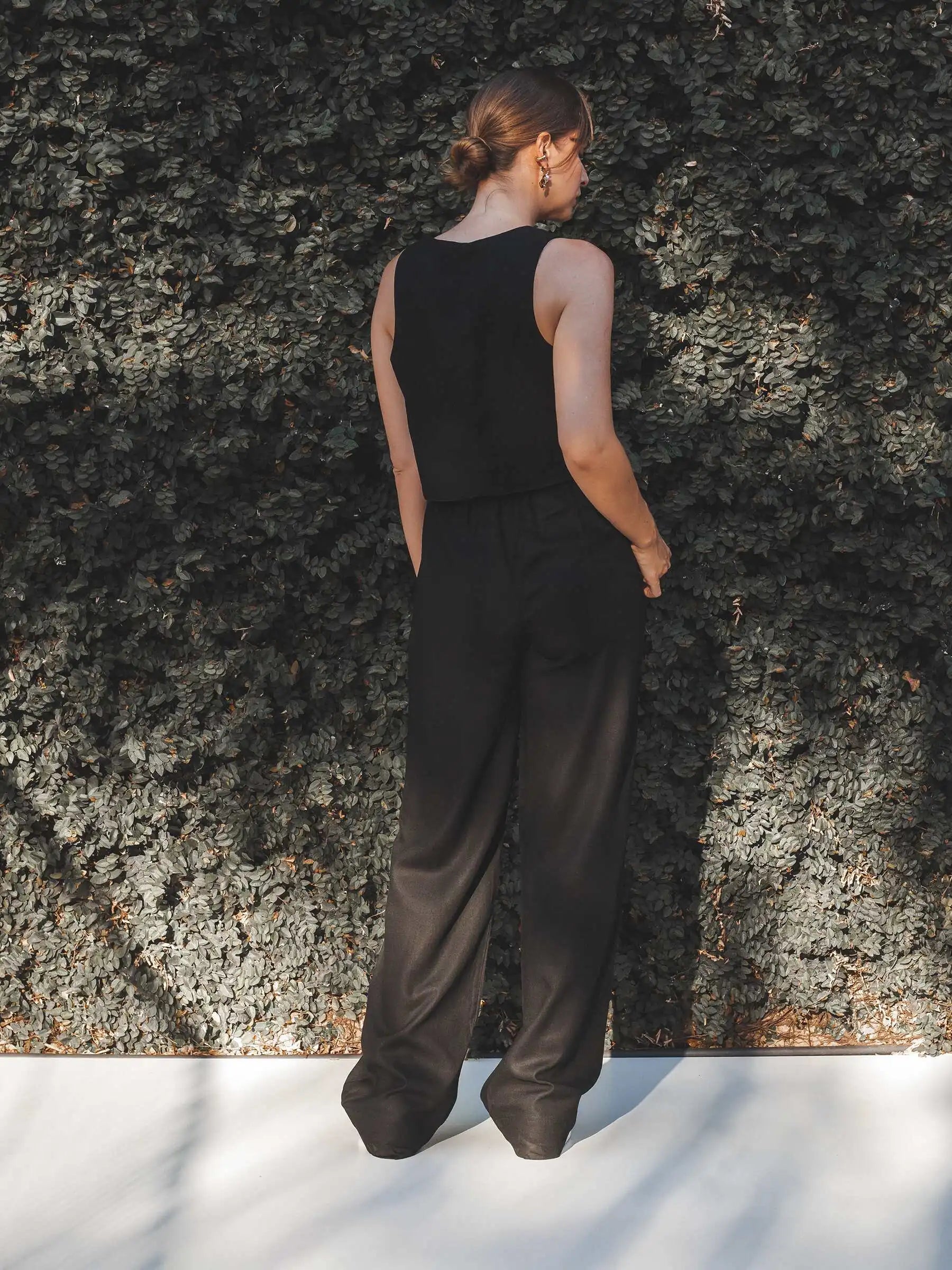 Calça Reta Petúnia Preta