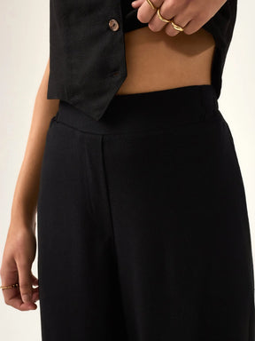 Calça Reta Petúnia Preta