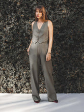 Calça Reta Petúnia Verde Escuro