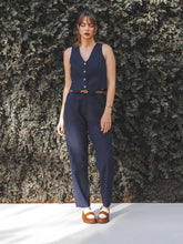 Calça Slouchy Íris Azul Escuro