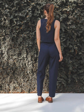 Calça Slouchy Íris Azul Escuro