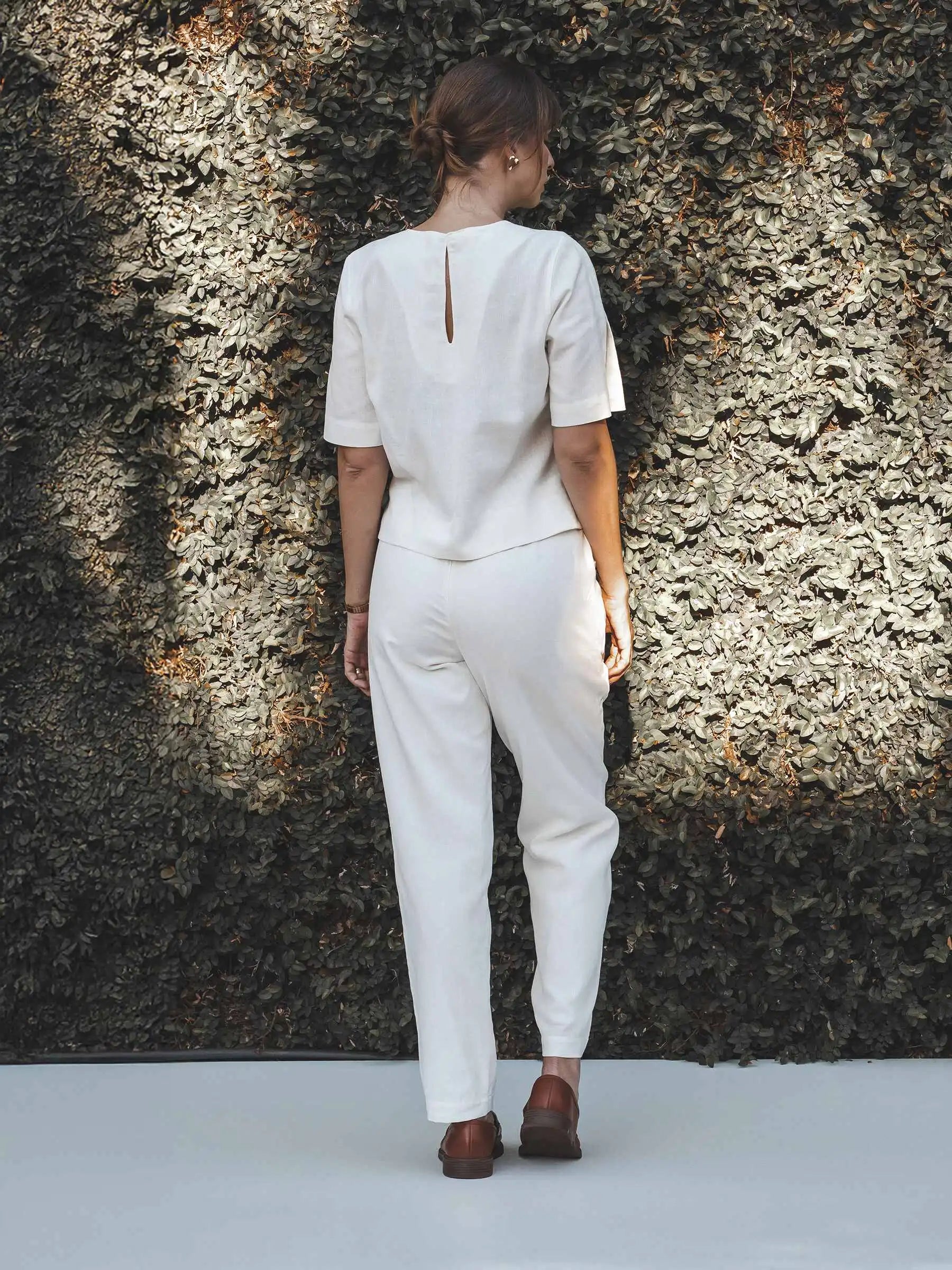 Calça Slouchy Íris Off White + Forro