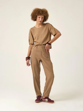 Calça Slouchy Íris Marrom Claro