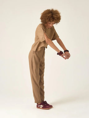 Calça Slouchy Íris Marrom Claro