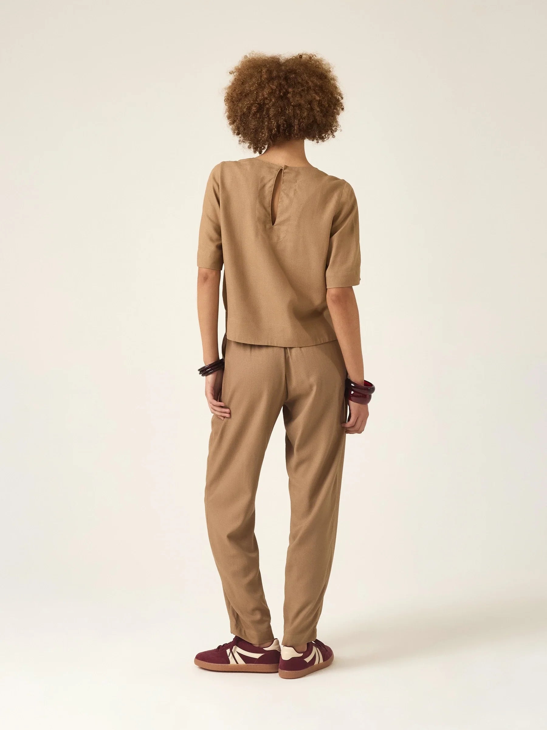 Calça Slouchy Íris Marrom Claro