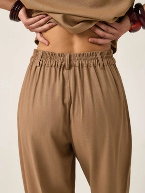 Calça Slouchy Íris Marrom Claro