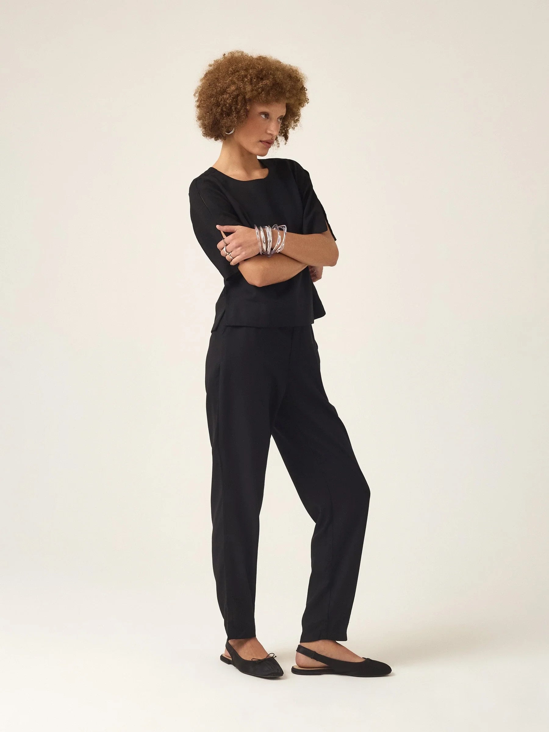 Calça Slouchy Íris Preta