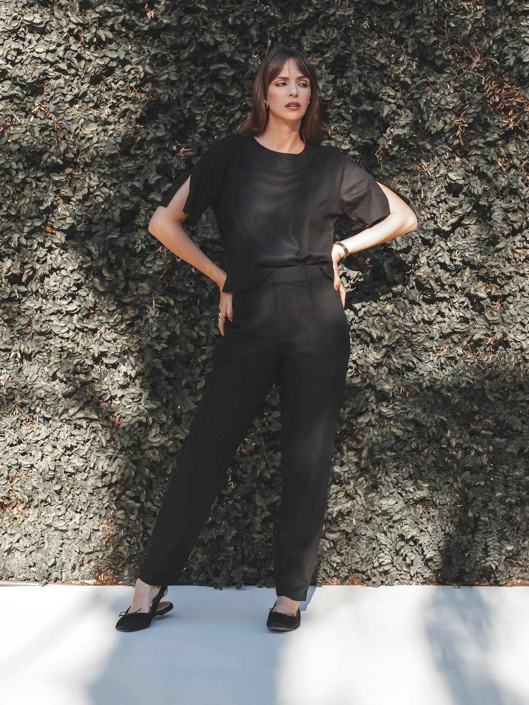 Calça Slouchy Íris Preta